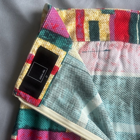 Dolce Vita Sorbet Colorful Geometric Patterned Skirt - Picture 2 of 4